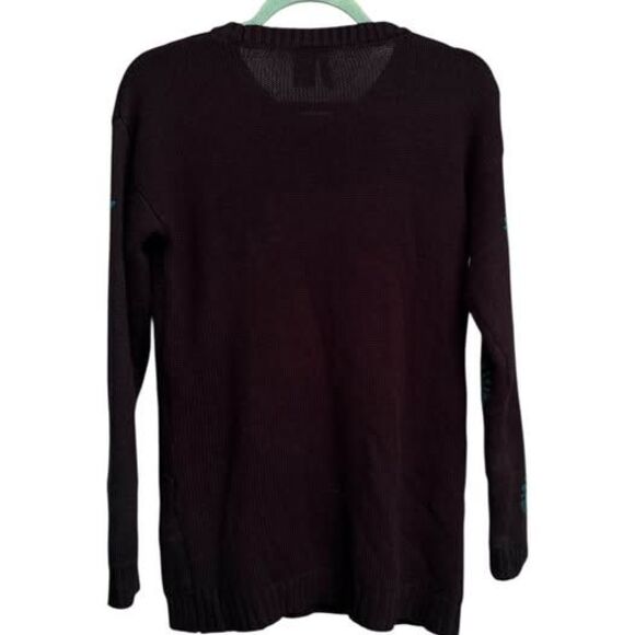 Ugly Christmas Sweater with Santa and Reindeer Women’s Size Medium - Picture 2 of 4